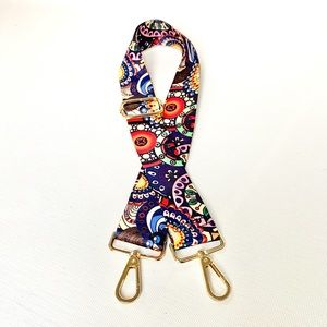 Flower Child Crossbody Adjustable Bag Strap Multi Colors Gold Removable